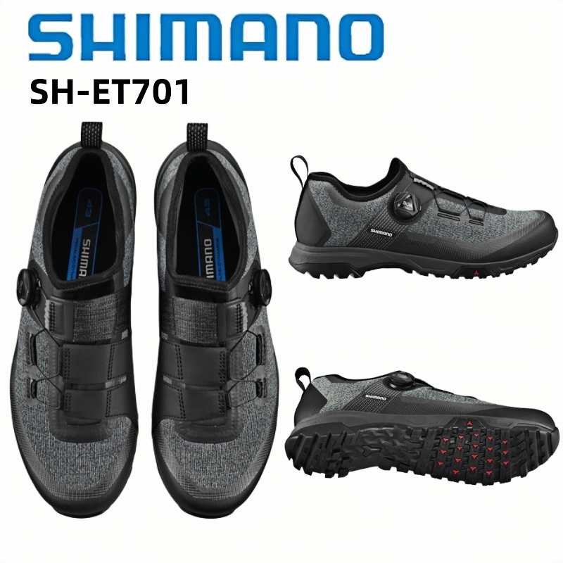 Cycling Shoes For Commute - Sepatu Touring Flat Shimano SH-ET701 Hitam/Cokelat