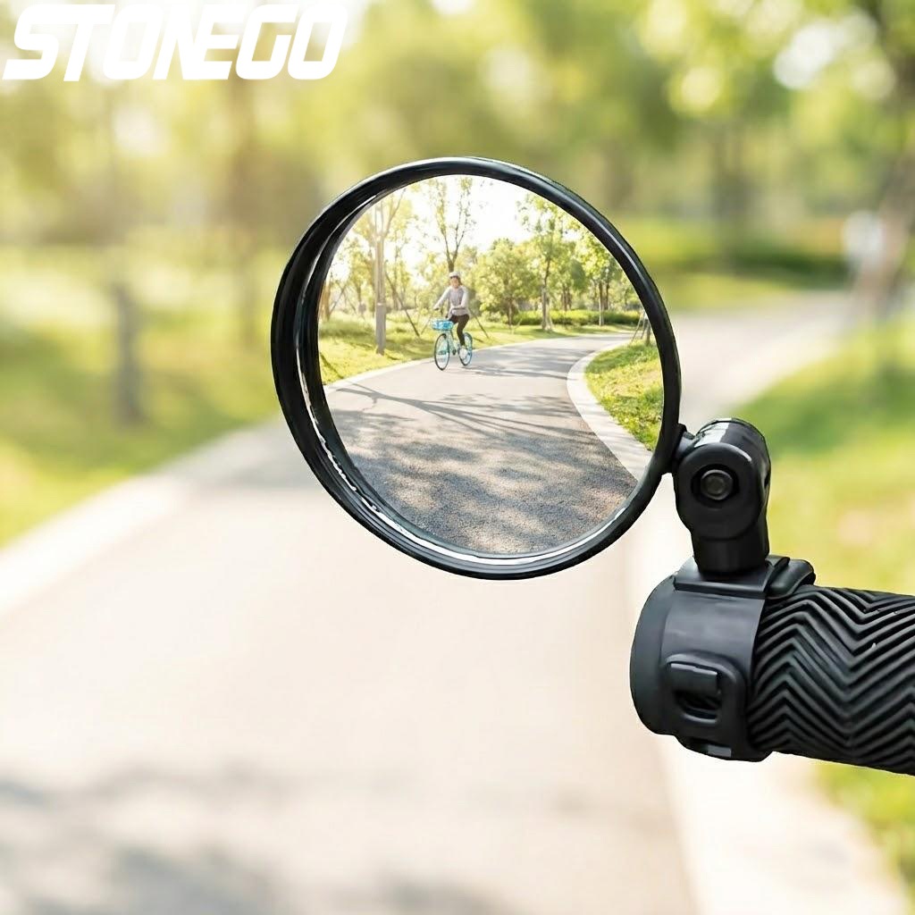 Mirror Handlebar Convex - Kaca Spion Sepeda yang Dapat Disesuaikan,