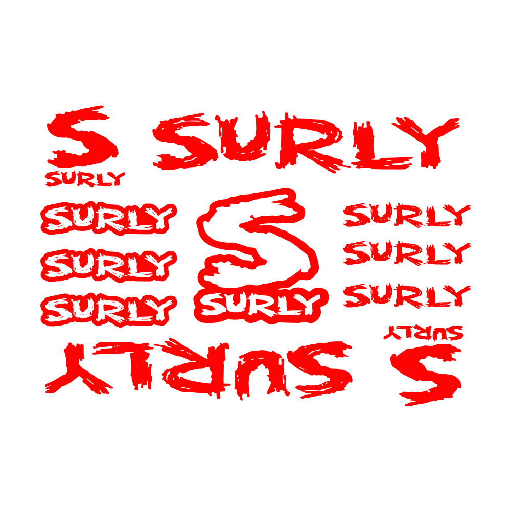 Cycling Quote - 11Pcs Stiker Rangka Sepeda Surly Tahan