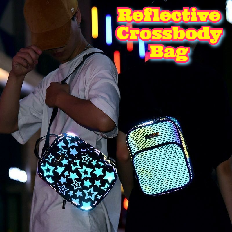 Cycling Commute Backpack - Tas Selempang Reflektif Serbaguna Tas Selempang