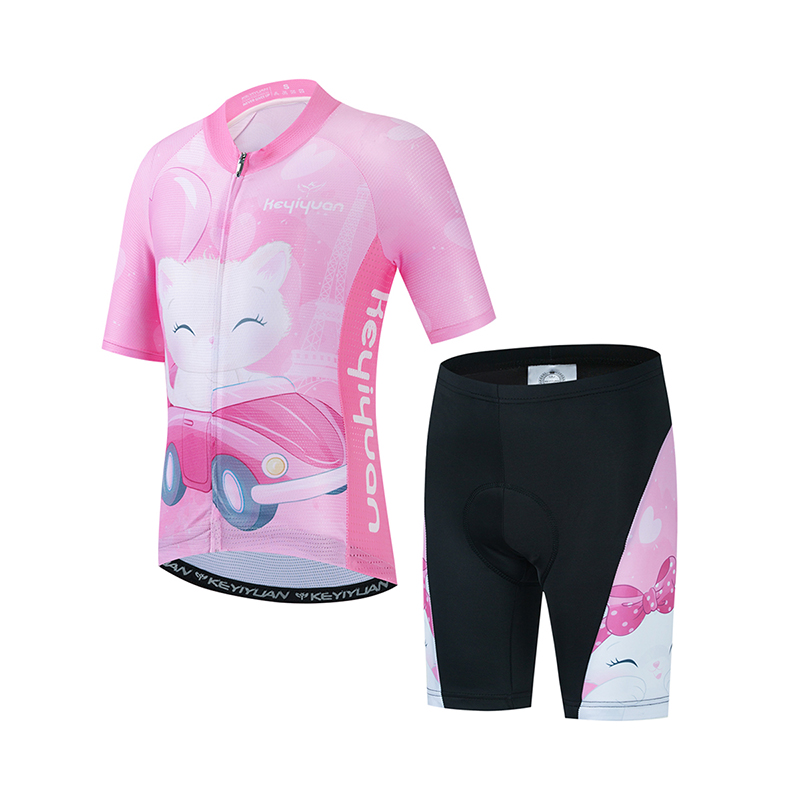 Cycling Community - KEYIYUAN Setelan Jersey Bersepeda Balap Anak