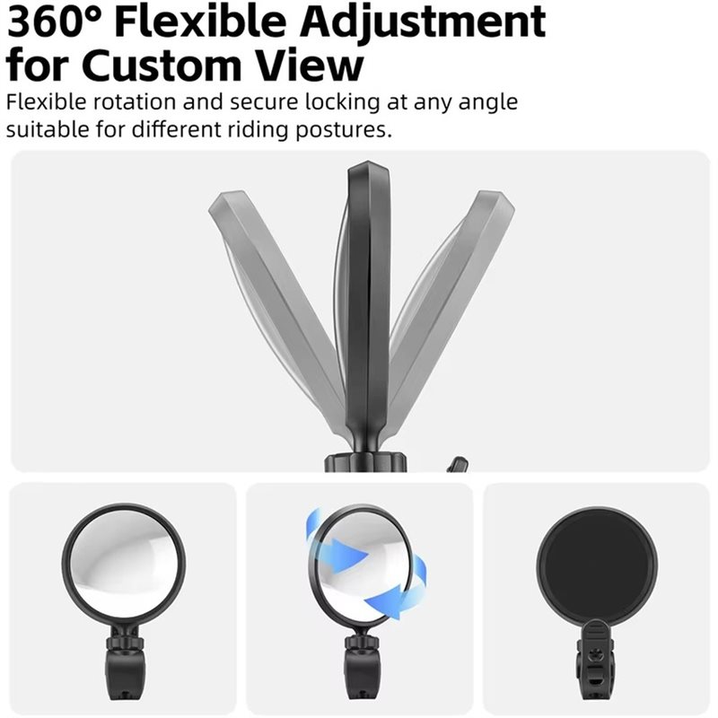 HOTB72A HD Cermin Spion Sepeda - Mirror Handlebar Convex ulasan dan harga
