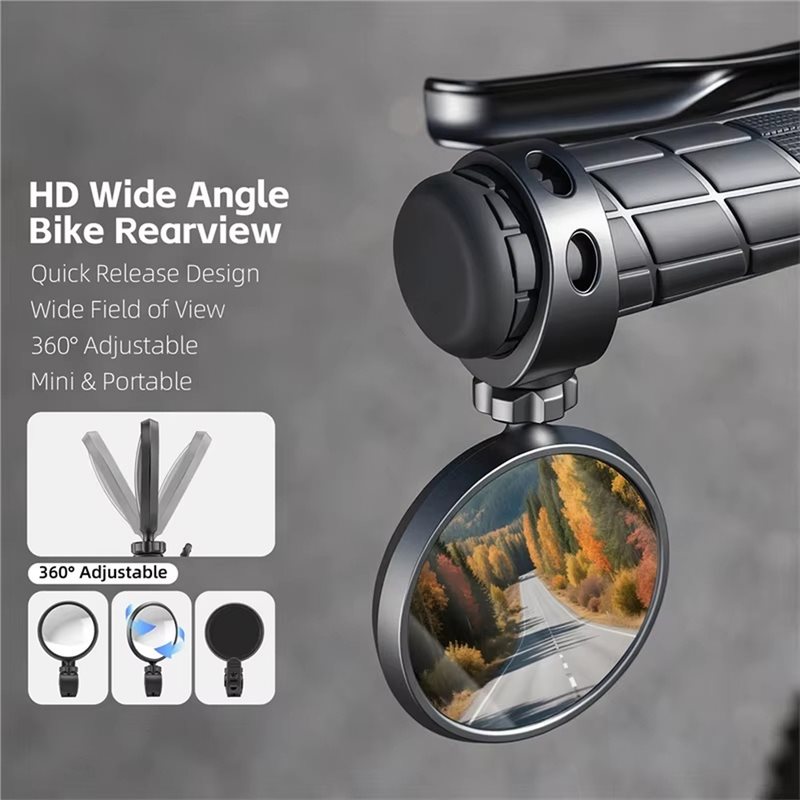 HOTB72A HD Cermin Spion Sepeda - Mirror Handlebar Convex ulasan dan harga