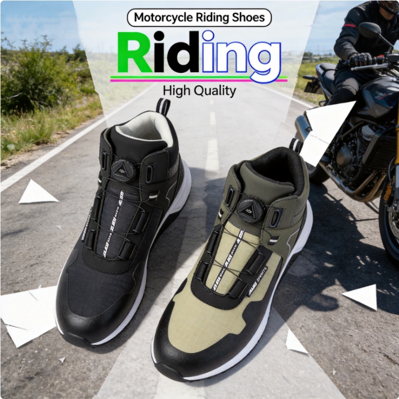 AUGI Sepatu Bot Berkendara Mot - Cycling Shoes For Commute ulasan dan harga