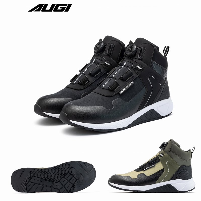AUGI Sepatu Bot Berkendara Mot - Cycling Shoes For Commute ulasan dan harga