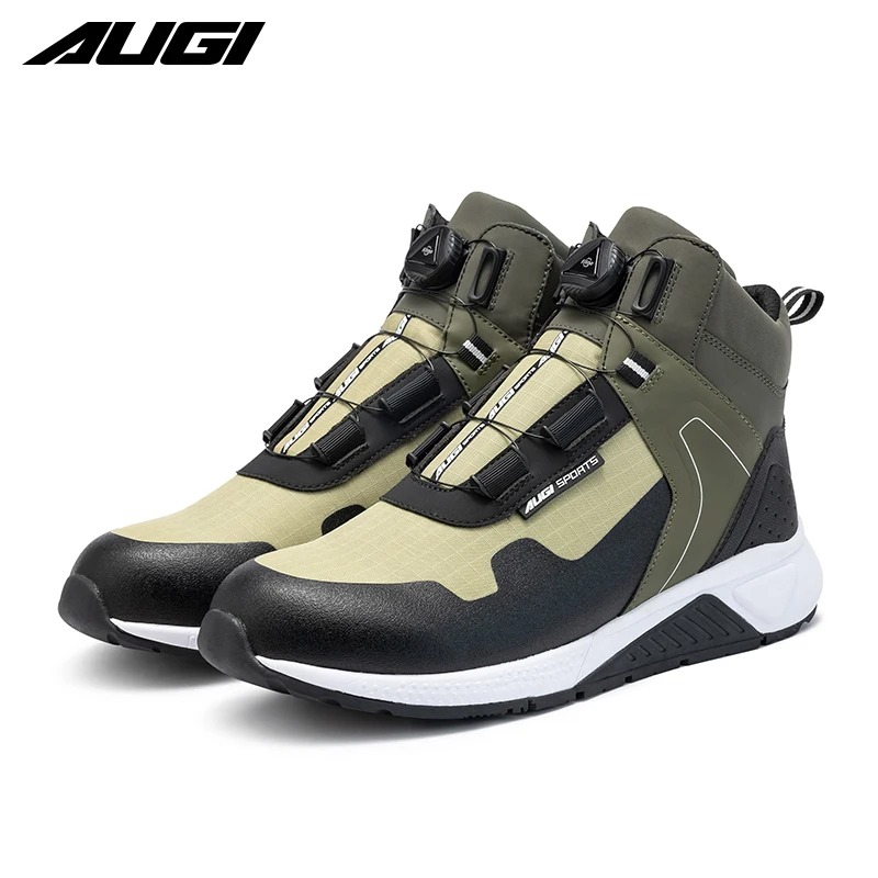AUGI Sepatu Bot Berkendara Mot - Cycling Shoes For Commute ulasan dan harga