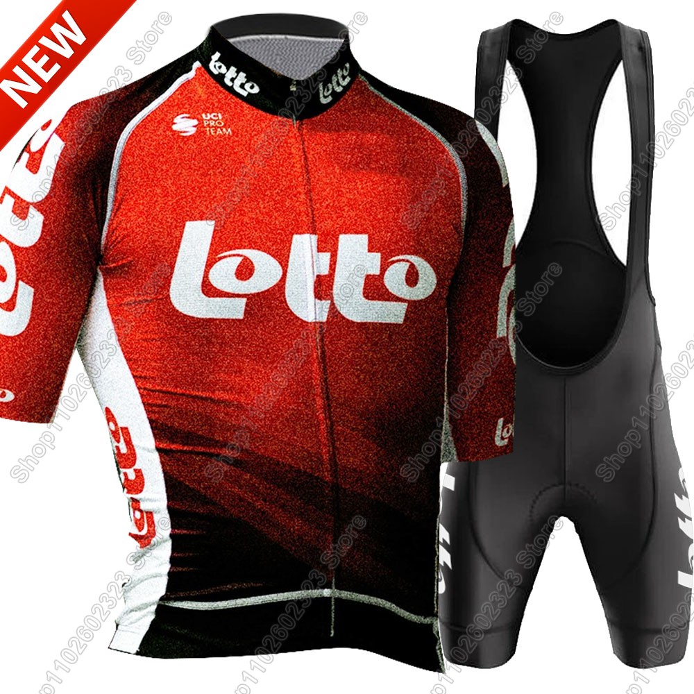 Set Jersey Bersepeda Tim Lotto - Cycling Community ulasan dan harga