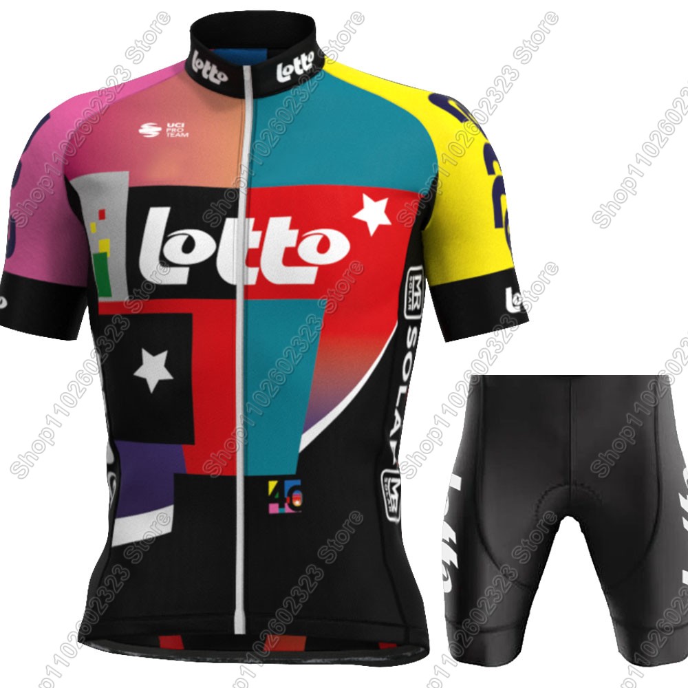 Set Jersey Bersepeda Tim Lotto - Cycling Community ulasan dan harga