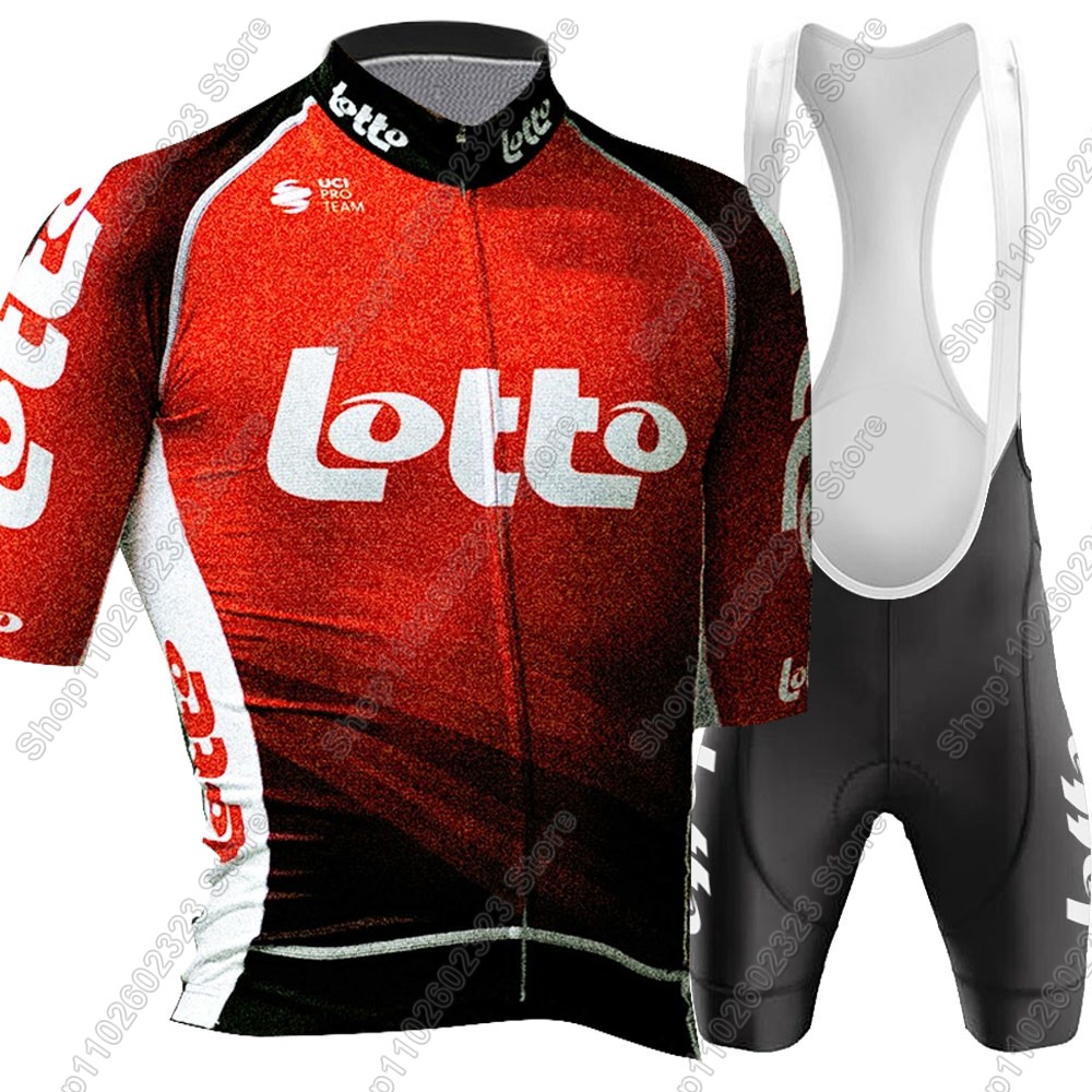 Set Jersey Bersepeda Tim Lotto - Cycling Community ulasan dan harga