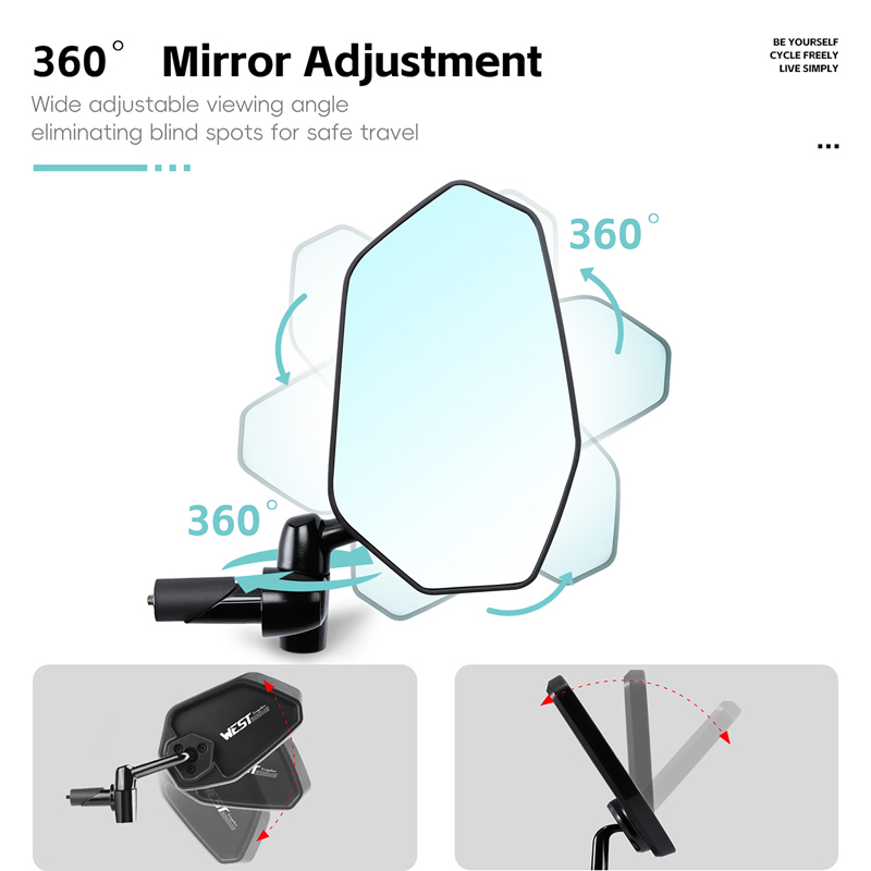 Kaca Spion Cembung Anti-silau  - Mirror Handlebar Convex ulasan dan harga