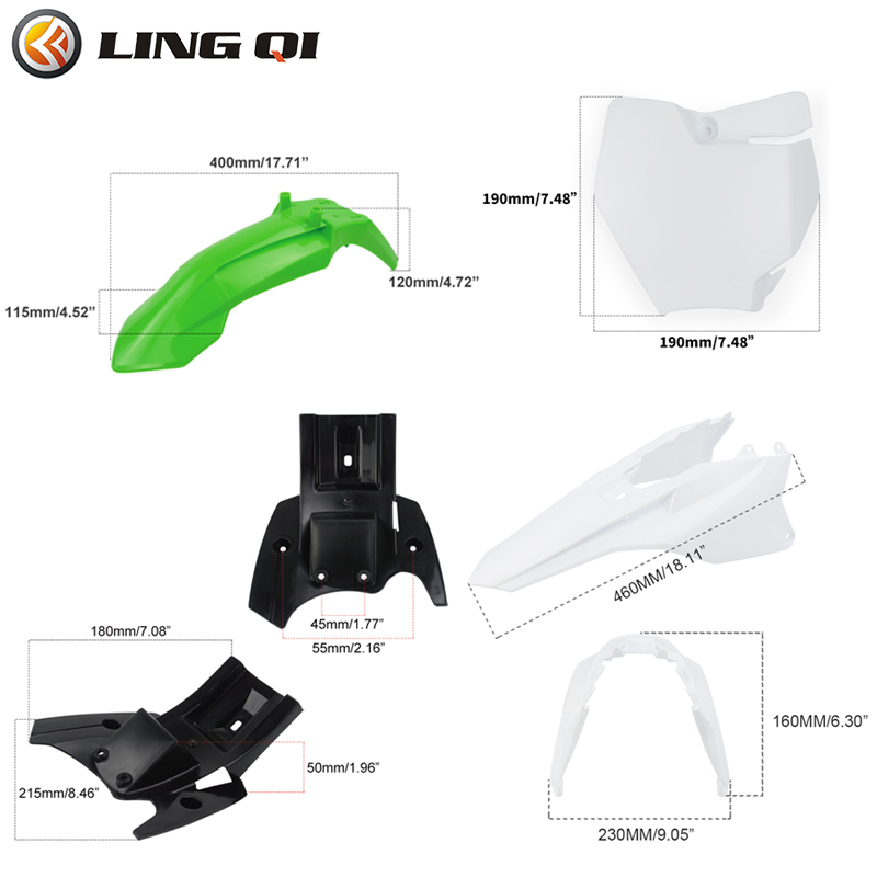 LINGQI Set Fairing sepeda moto - Fender Mudguard Set ulasan dan harga