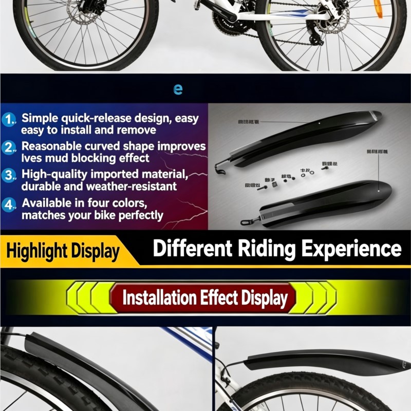Set Spakbor Sepeda Universal Q - Fender Mudguard Set ulasan dan harga