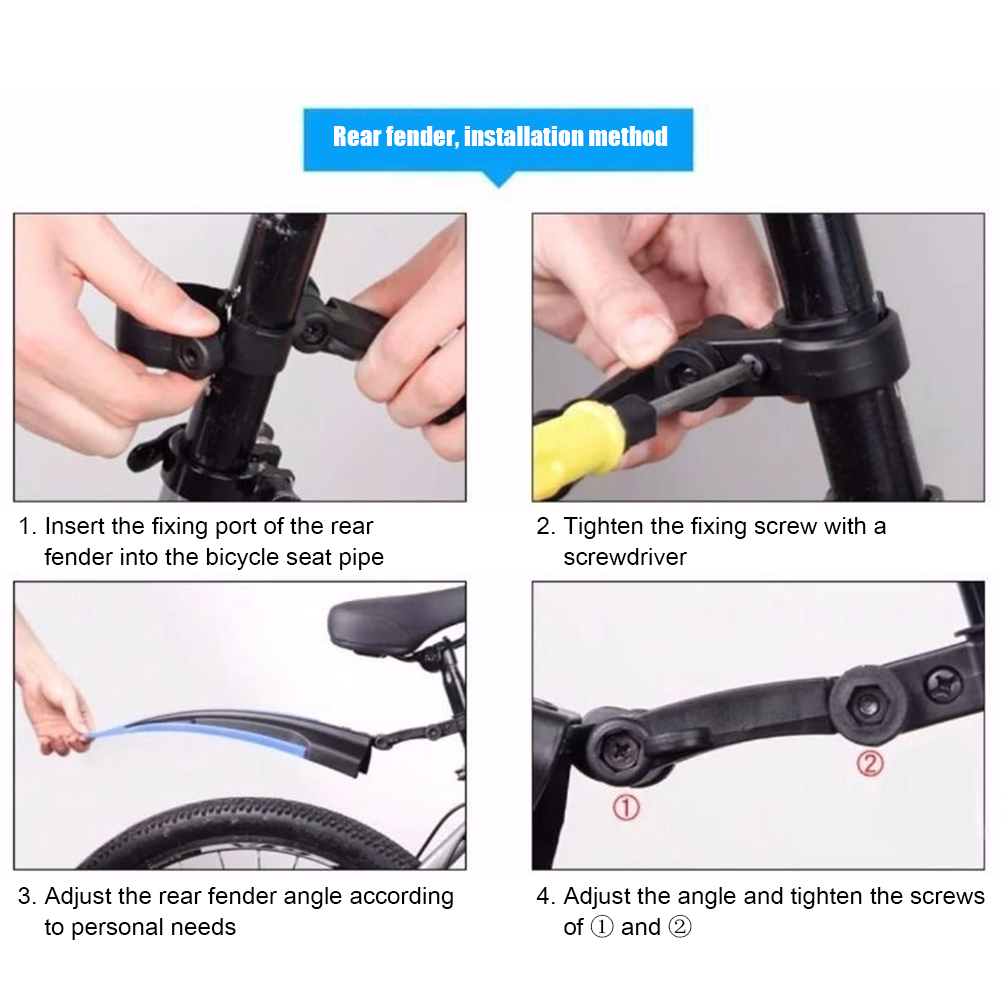 2 buah peralatan bersepeda say - Fender Mudguard Set ulasan dan harga
