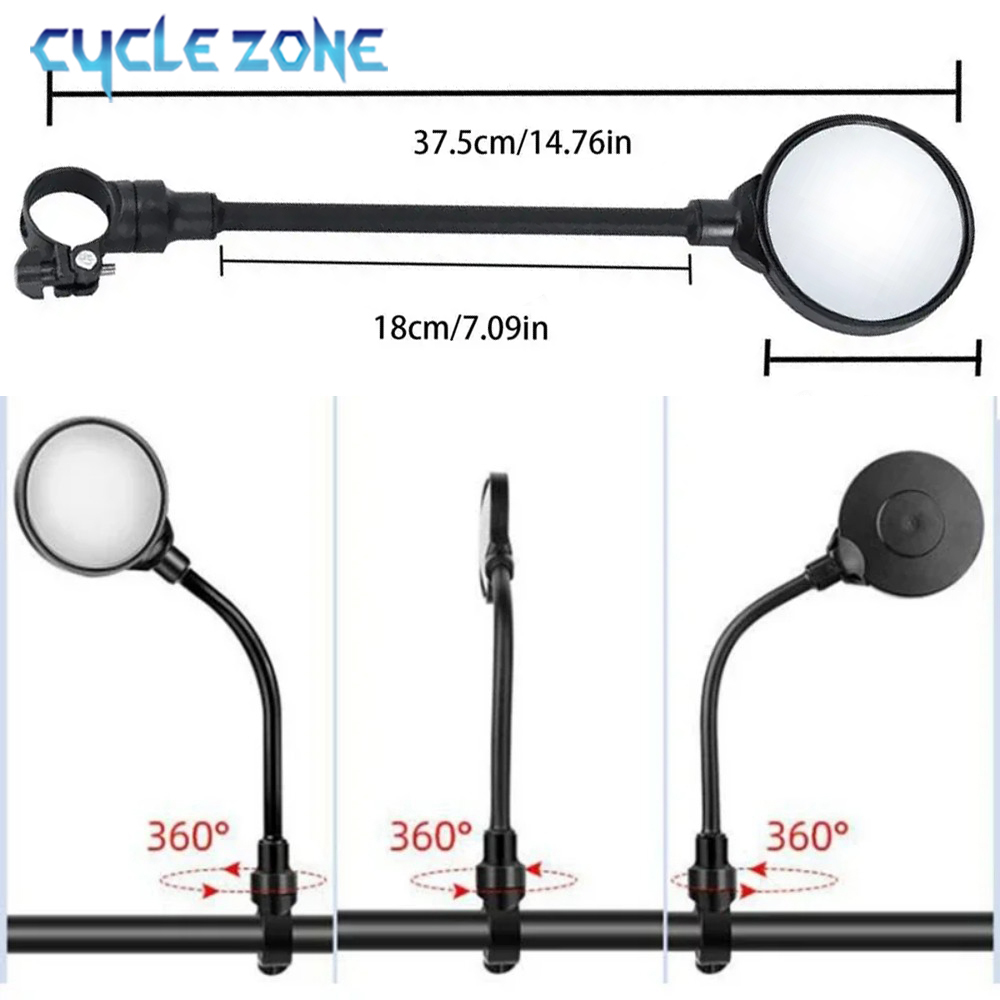 Cermin Sepeda Kaca Spion Stang - Mirror Handlebar Convex ulasan dan harga